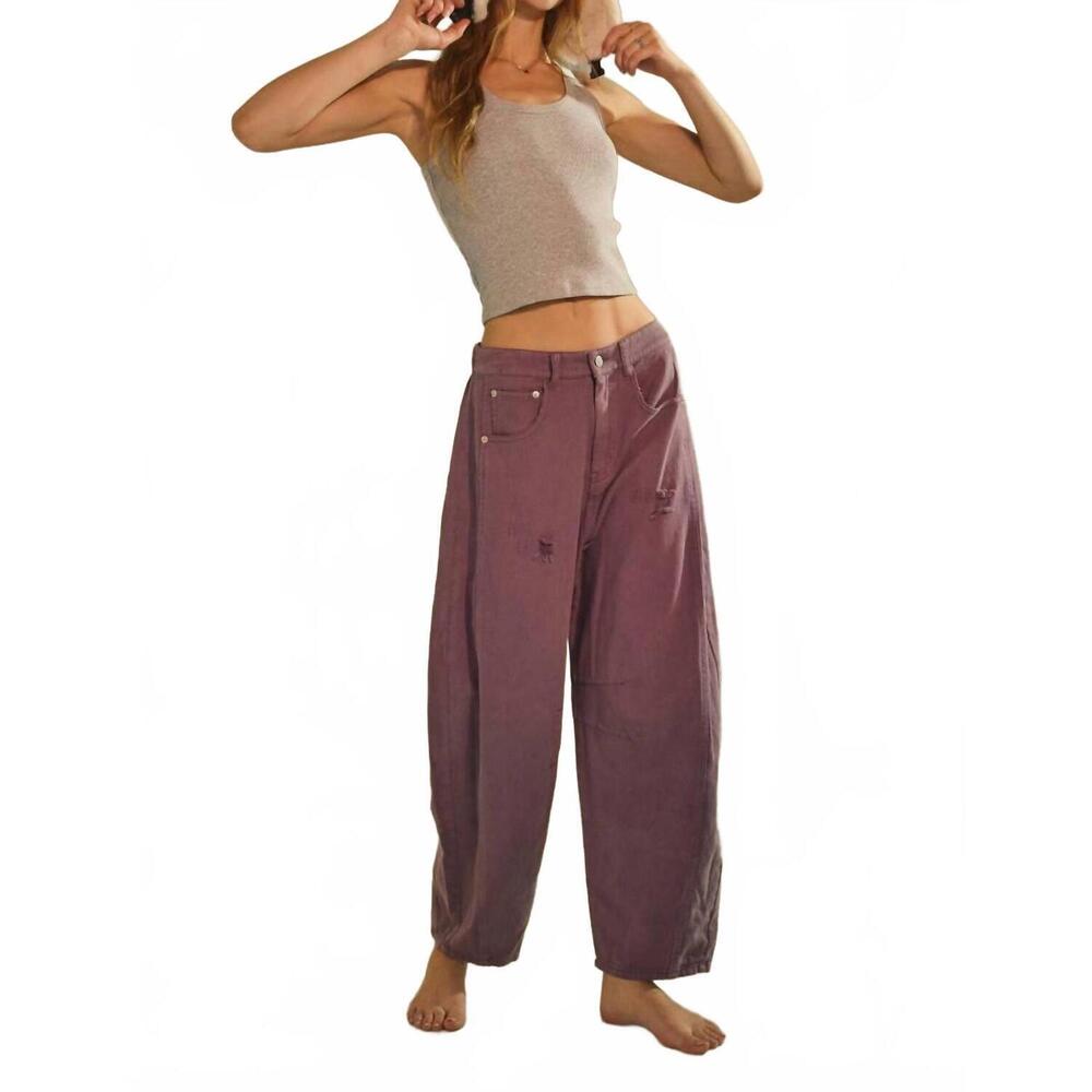 NEW ODDI kayden barrel jeans in purple